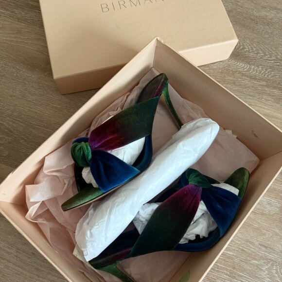 Alexandre Birman Kacey Velvet Sandal 85 – Size IT 39.5 - Picture 4 of 10